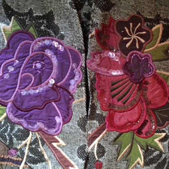 Coldwater Creek Quilt Embroidery Jacket - Picture 6 of 9